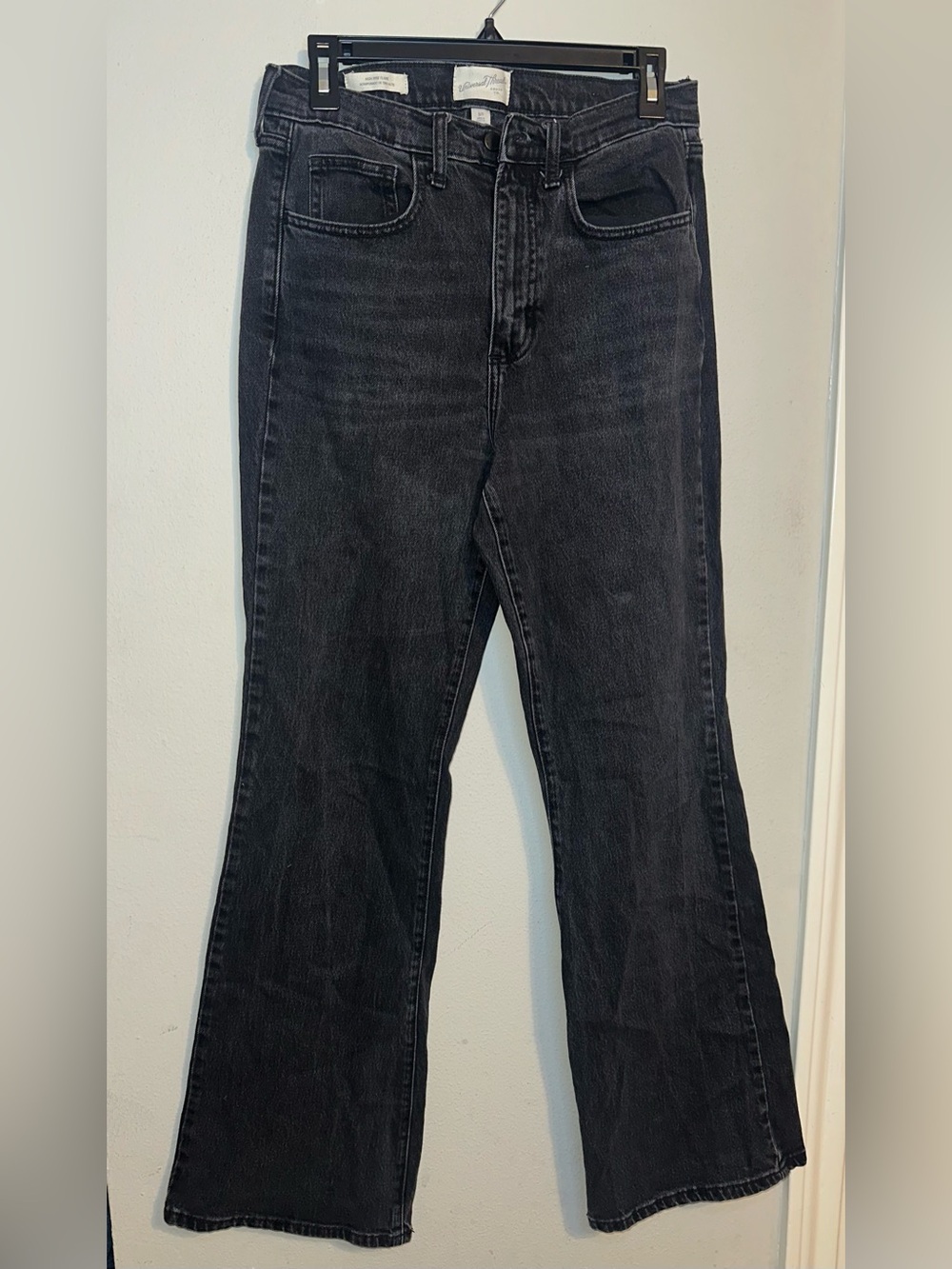 Universal Thread Black Wide-Leg Flare Jeans